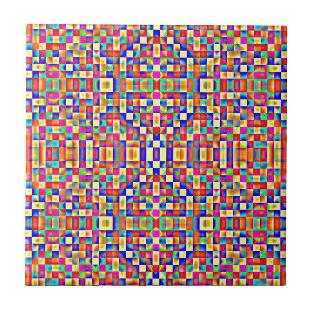 Carreau Pixels colorés (Devant)