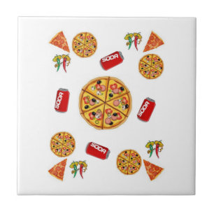 Carreau Pizzeria en céramique