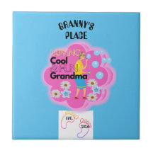 Place de les années 70 grand-mère rétro