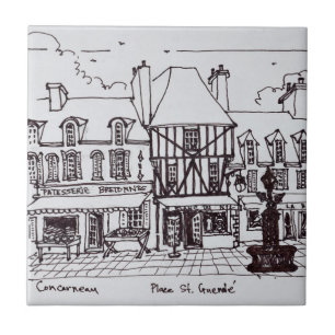 Carreau Place Saint-Guenole, Concarneau Bretagne