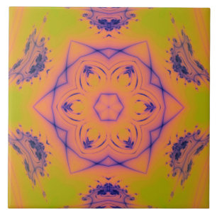 Carreau Plage coucher de soleil Haut contraste Mandela