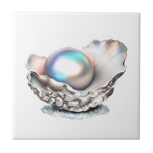 Carreau Plage de coquillages de perles en coquillages 3D i (Devant)