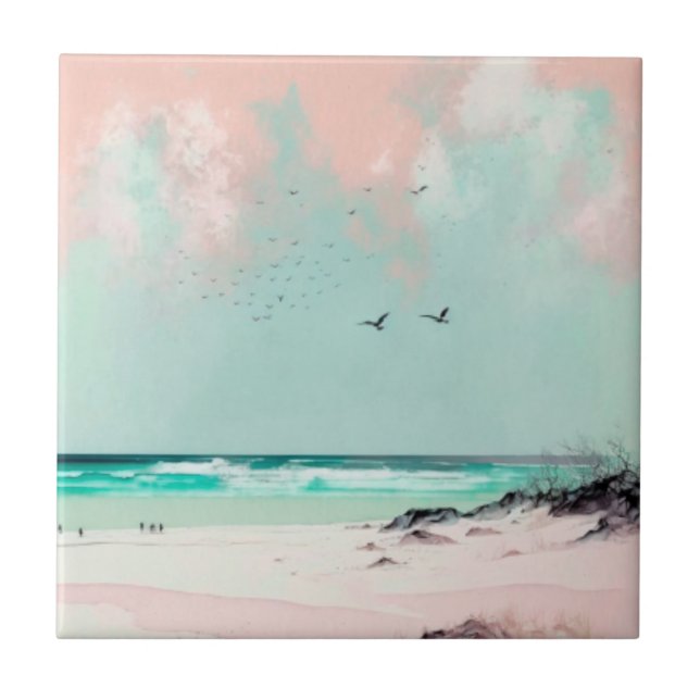 Carreau Plage de vacances (Devant)