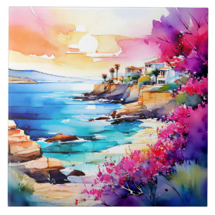 Carreau "Plage isolée"