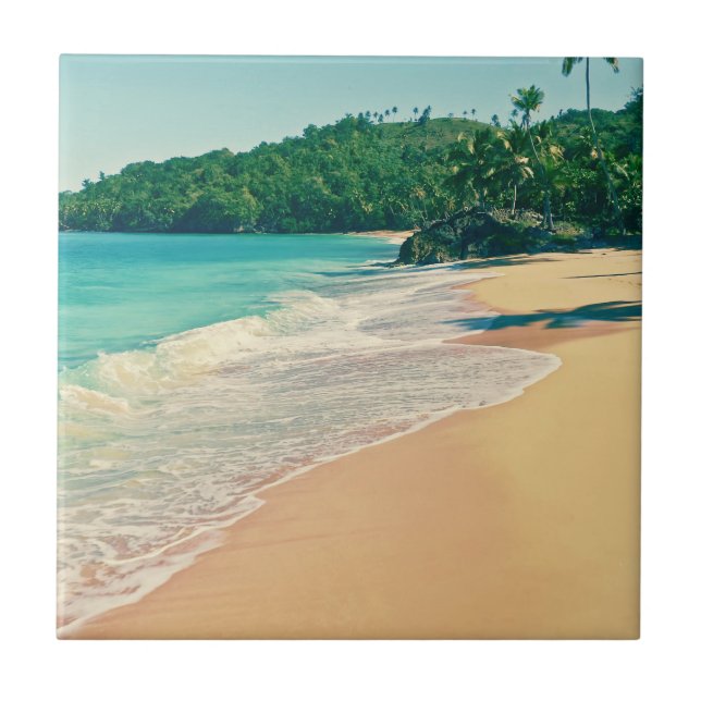 Carreau Plage paisible de l'île tropicale (Devant)
