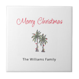 Carreau Plage Tropical Joyeux Palm Trees