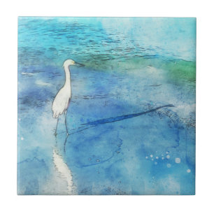 Carreau Plage tropicale dans le bleu turquoise d'Aqua Turq