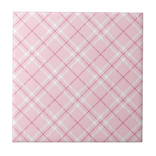 Carreau Plaid rose-clair