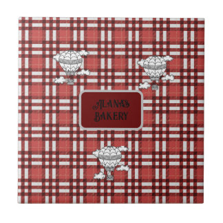 Carreau Plaid rouge et blanc