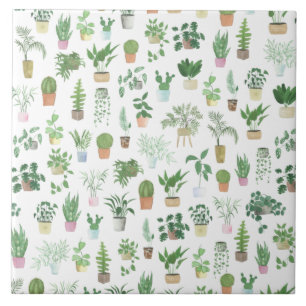 Carreau Plantita House Plantes et Pots Motif