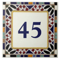 Plaque d'affichage Mosaic méditerranéen