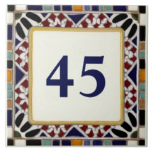 Plaque d'affichage Mosaic méditerranéen