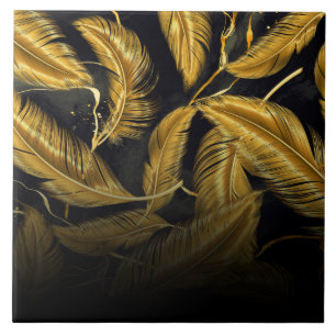 Carreau Plumes d'or