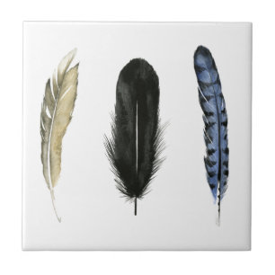 Carreau Plumes douces I