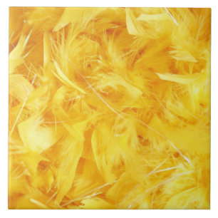 Carreau Plumes jaunes vives