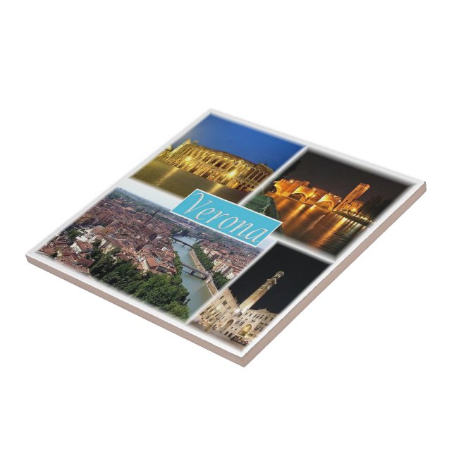 Carreau PMT003 VERONA, Mosaïque, Piémont, Italie, (Côté)
