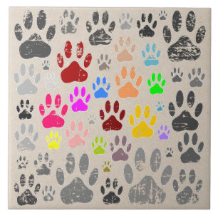 Carreau Poches De Chien Distresses Sur Arrière - plan Papi