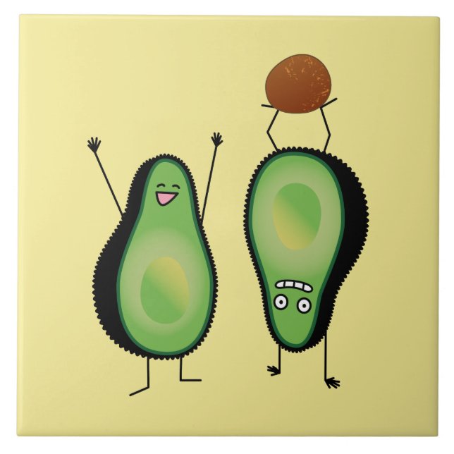 Carreau Poignée verte de stand d'applaudissements amusant  (Devant)