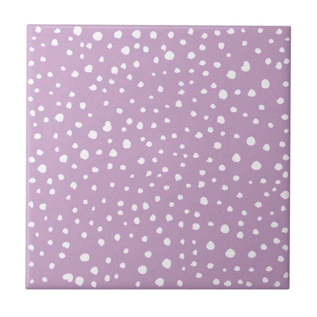 Carreau Points Dalmatiens Lilac, Points Dalmatiens, Pots D (Devant)