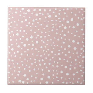 Carreau Points Dalmatiens Rose, Points Dalmatiens, Impress