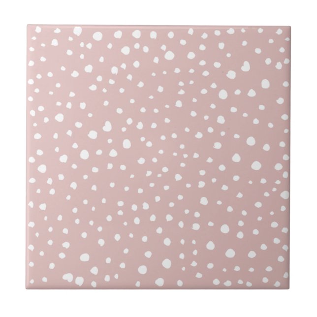 Carreau Points Dalmatiens Rose, Points Dalmatiens, Impress (Devant)