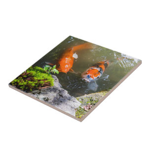 Carreau Poisson Koi dans un étang