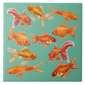 Carreau Poisson rouge