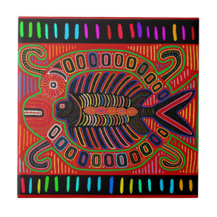 Carreau Poisson volant Mola indien Cuna