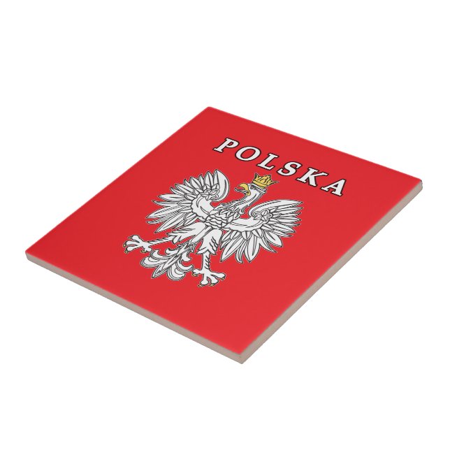Carreau Polska avec carrelage en céramique d'aigle polonai (Côté)