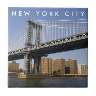 Carreau Pont de Manhattan sur l'East River New York City