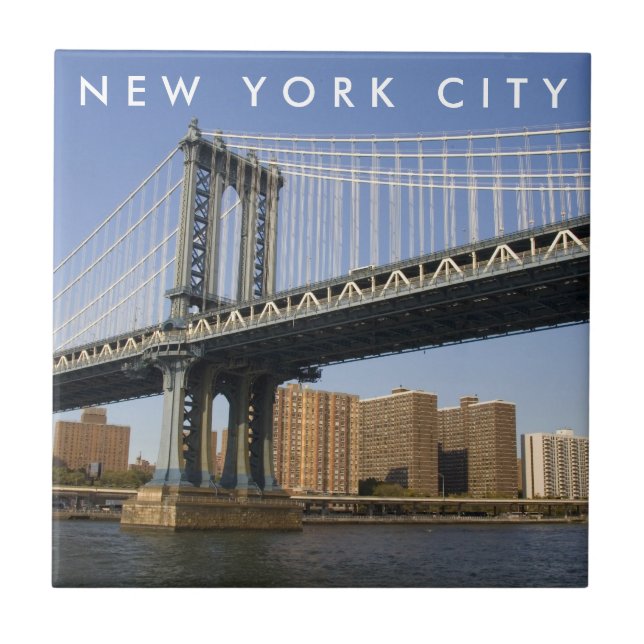 Carreau Pont Manhattan, East River | New York City (Devant)
