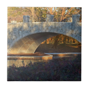 Carreau Pont peint au coucher du soleil par Shirley Taylor