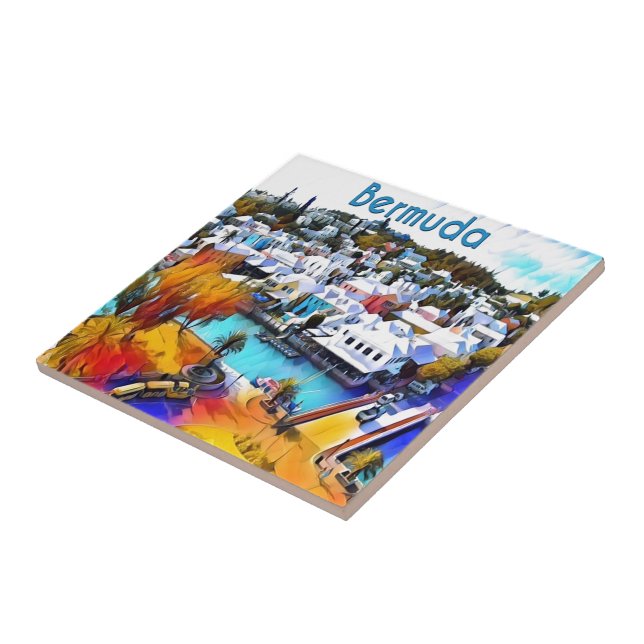 Carreau Pop Art Bermudes (Côté)