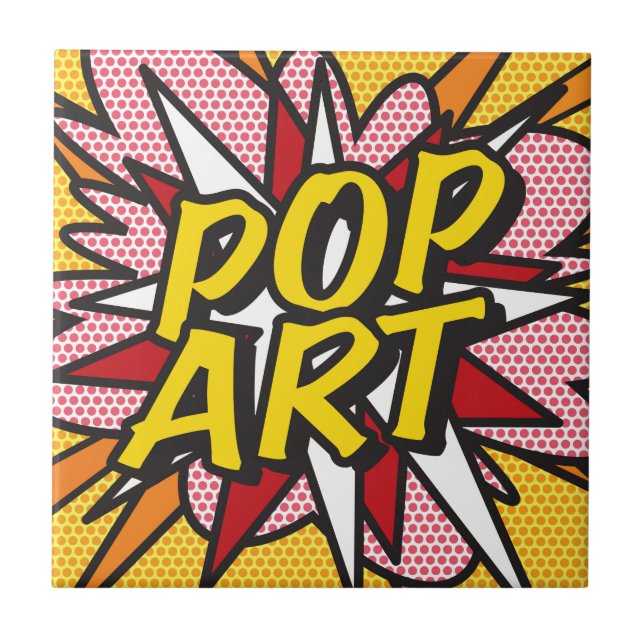 Carreau POP ART Fun Retro Comics Pop Art (Devant)