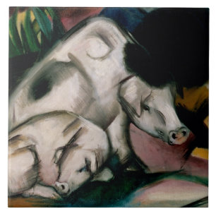Carreau Porcs, c.1912 (huile sur la toile)