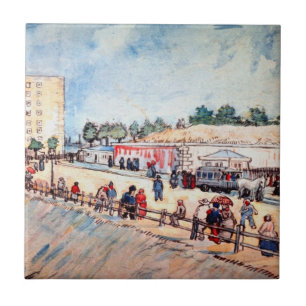Carreau Porte dans les murs de Paris par Vincent van Gogh