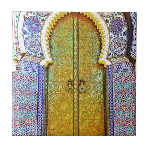 Carreau Porte marocaine extraordinairement détaillée de