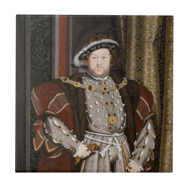 Carreau Portrait de Henri VIII (Hans Holbein le jeune) (Devant)