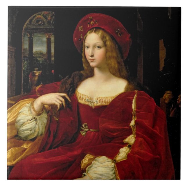 Carreau Portrait de Jeanne d'épouse d'Aragon (c.1500-77) (Devant)