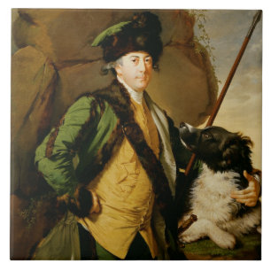 Carreau Portrait de John Whetham de Kirklington (1731-81)