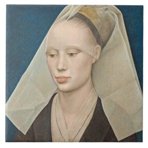 Carreau Portrait de Madame, c.1460 (huile sur le panneau)