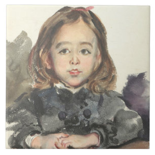 Carreau Portrait de Marie (Petite Jeune Fille)