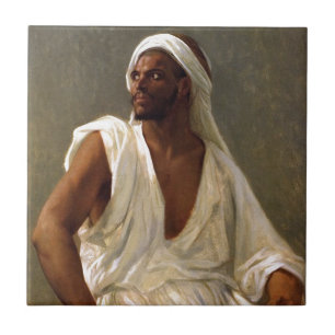 Carreau Portrait d'un Arabe