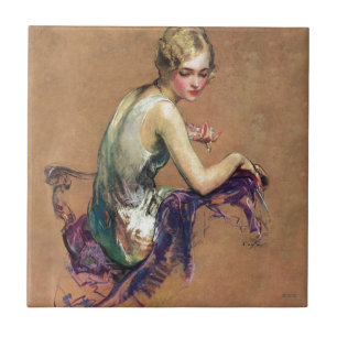 Carreau Portrait en pastel