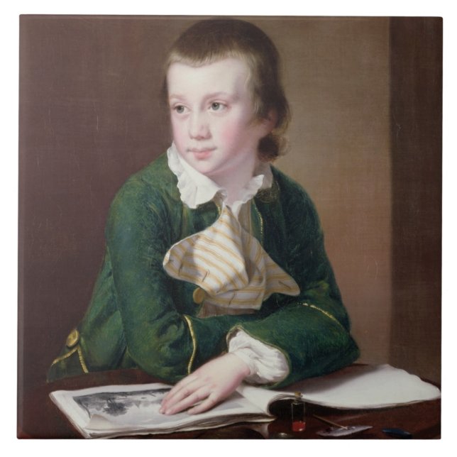 Carreau Portrait T33403 du Revd William Rastall comme B (Devant)