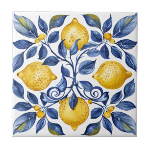 Carreau Portugais Lemon Méditerranéen