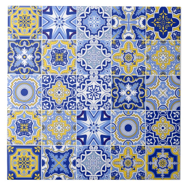 Carreau Portuguese Tiles Pattern Ceramic Tile  (Devant)