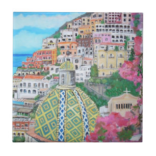 Carreau Positano, tuile de l'Italie