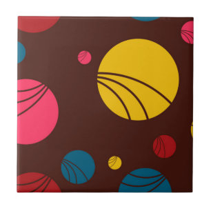 Carreau Positif, ludique, heureux, moderne, cercles cool a