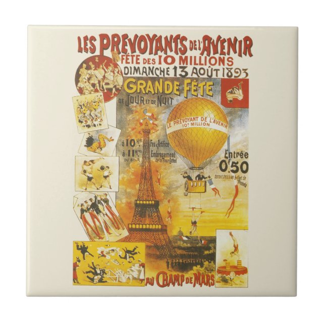 Carreau Poster de la foire Antique Grand Fete (Devant)